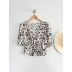 Reformation | Eliana Top in Rattlesnake | Sz XS